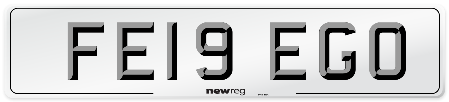 FE19 EGO Number Plate from New Reg